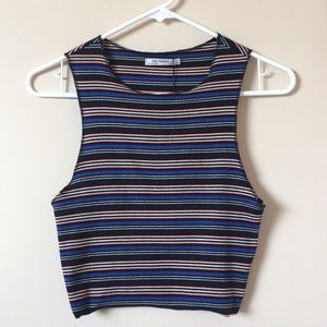 Zara stripped crop top